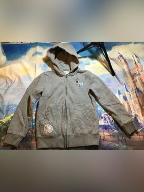 Goat USA gray zip up hoodie child jacket size medium
